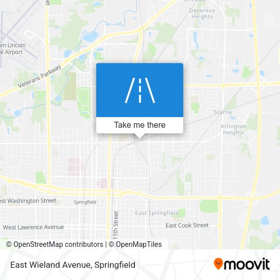 East Wieland Avenue map