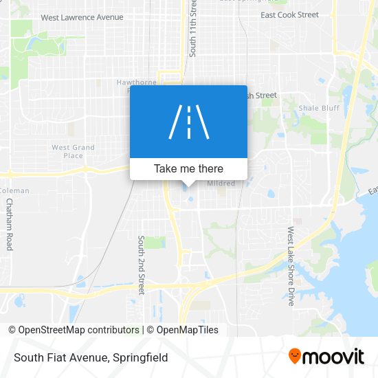 South Fiat Avenue map