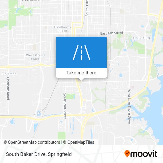 South Baker Drive map