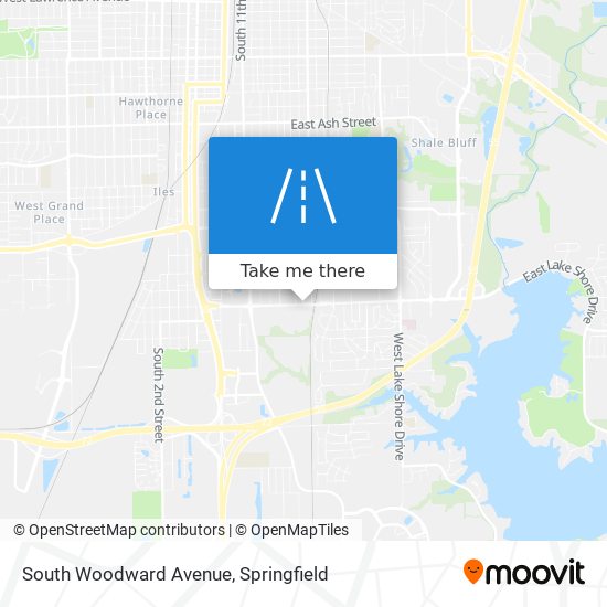 Mapa de South Woodward Avenue