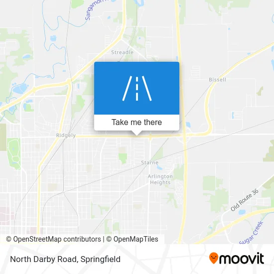 North Darby Road map