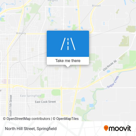 North Hill Street map
