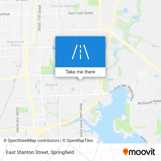 East Stanton Street map