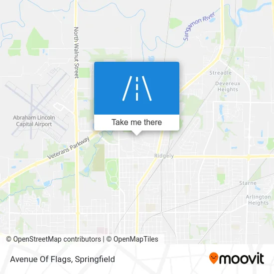 Avenue Of Flags map