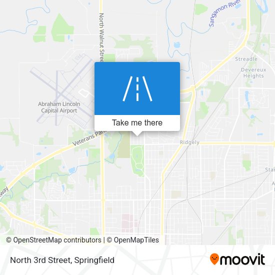 North 3rd Street map