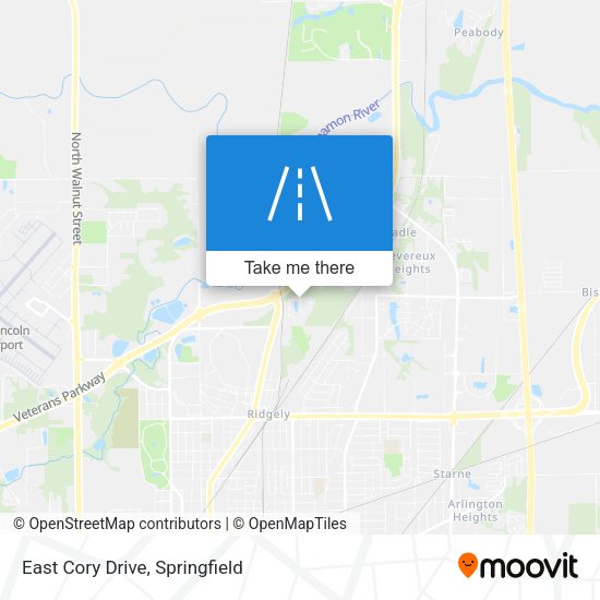 East Cory Drive map