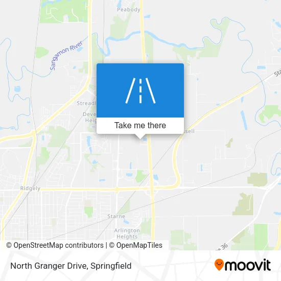 North Granger Drive map