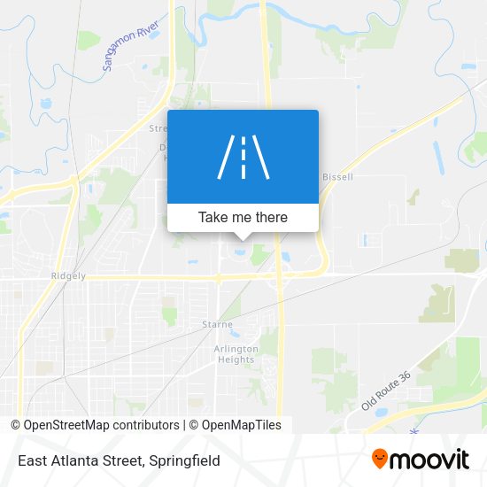 Mapa de East Atlanta Street