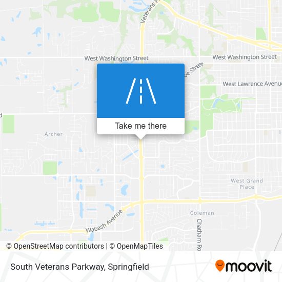 South Veterans Parkway map