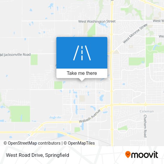 West Road Drive map