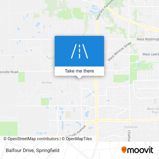Mapa de Balfour Drive