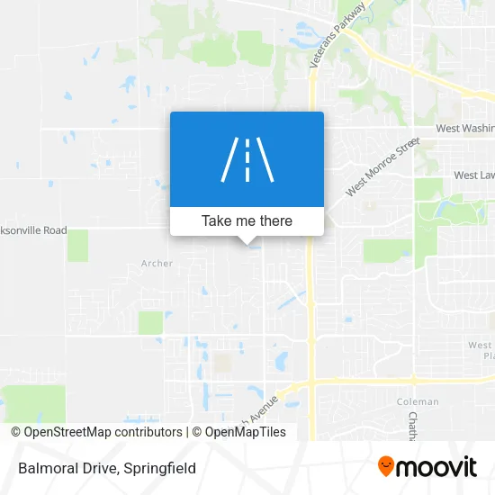 Mapa de Balmoral Drive