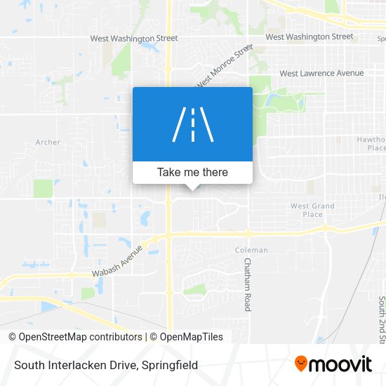 South Interlacken Drive map