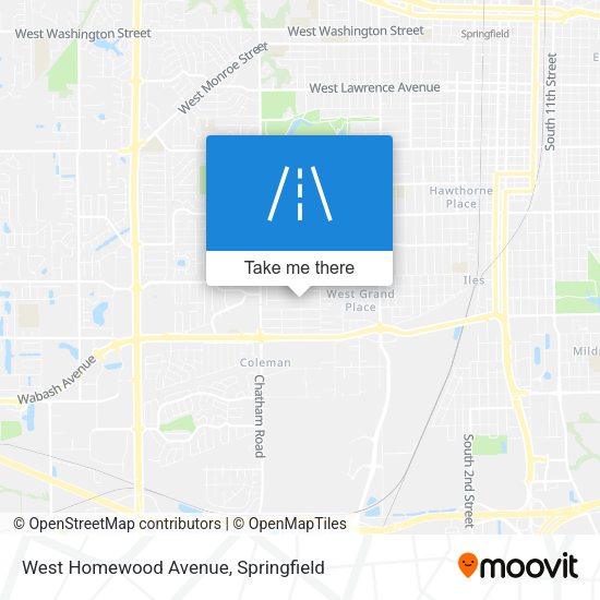 Mapa de West Homewood Avenue