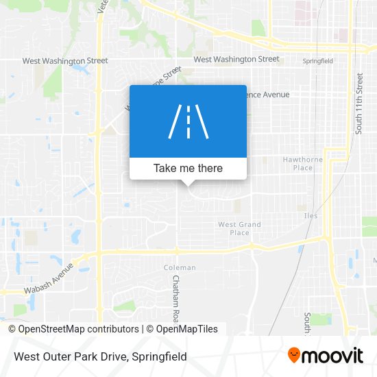 West Outer Park Drive map