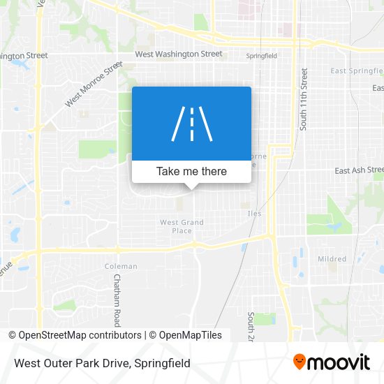 West Outer Park Drive map