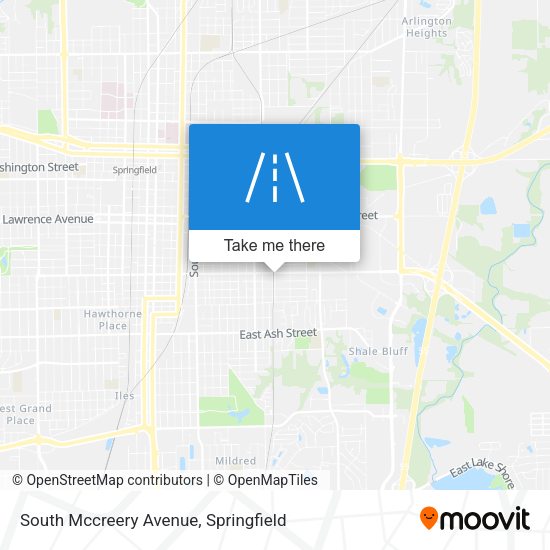 South Mccreery Avenue map