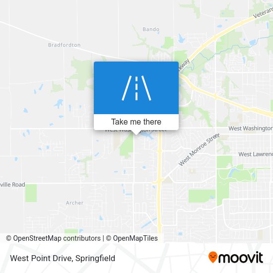 West Point Drive map