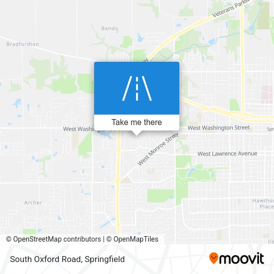 South Oxford Road map