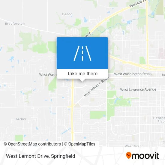 West Lemont Drive map