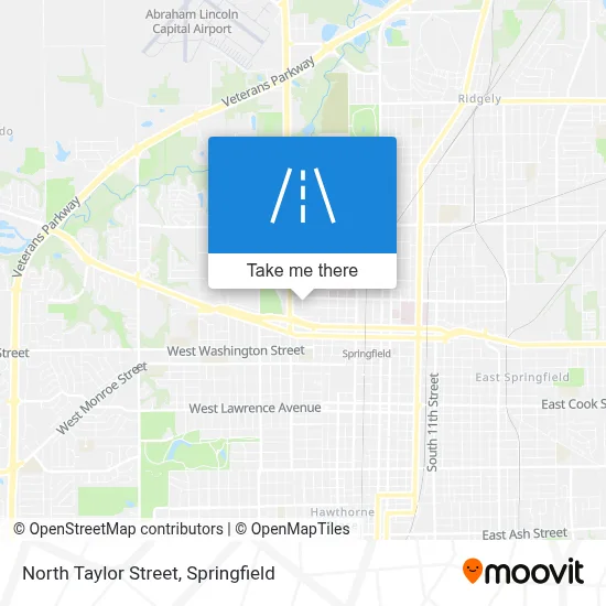 North Taylor Street map