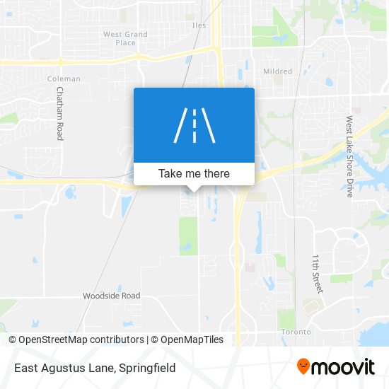 East Agustus Lane map