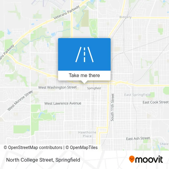 North College Street map