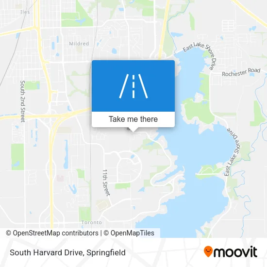 South Harvard Drive map