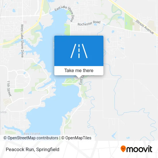Peacock Run map