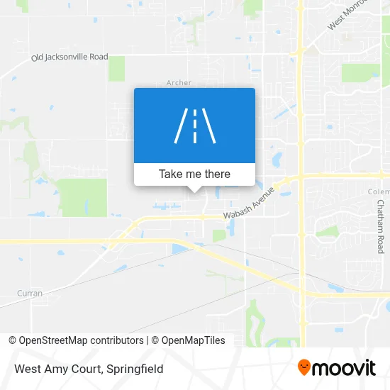 West Amy Court map