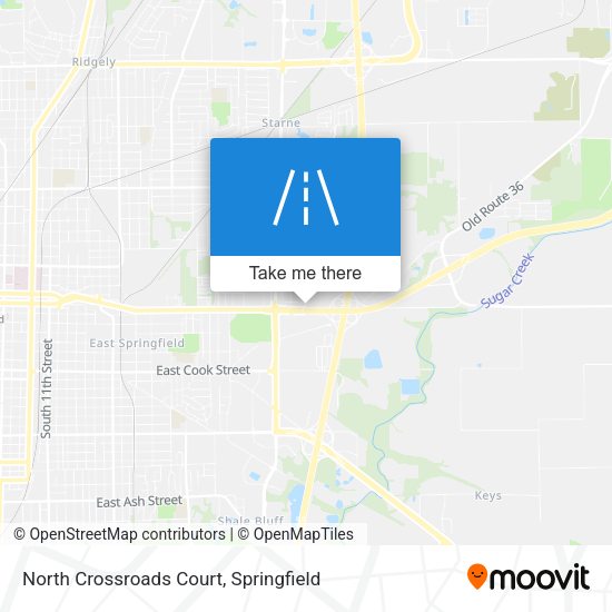 Mapa de North Crossroads Court