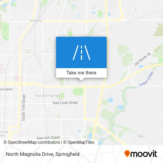 North Magnolia Drive map