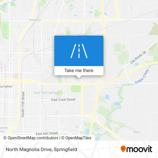 North Magnolia Drive map