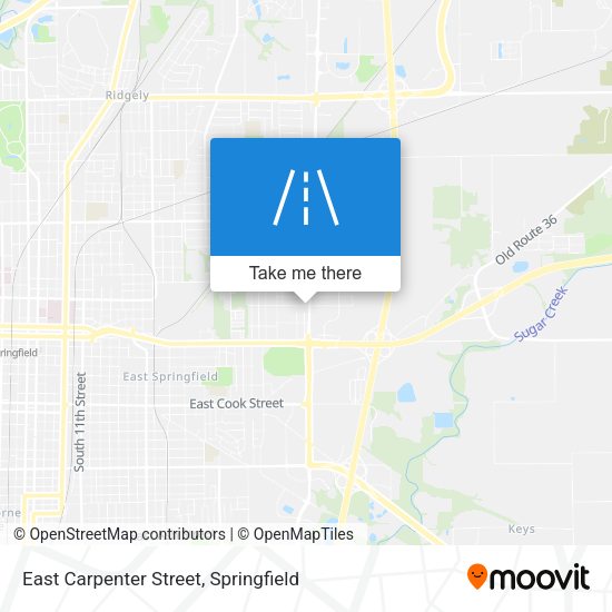Mapa de East Carpenter Street