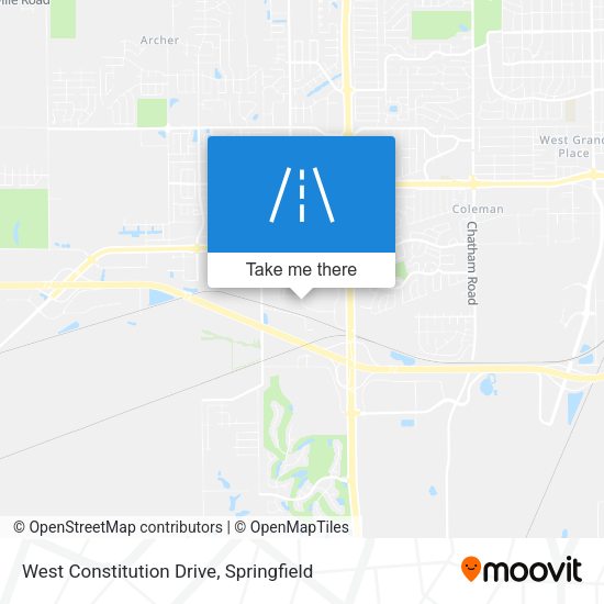 Mapa de West Constitution Drive