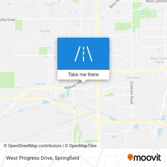 Mapa de West Progress Drive