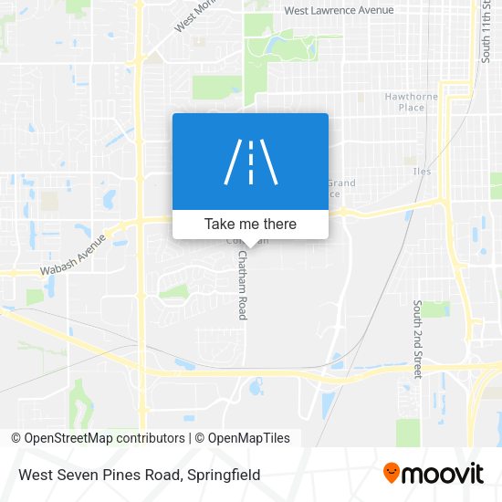 West Seven Pines Road map