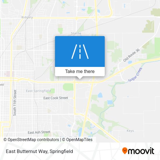 East Butternut Way map