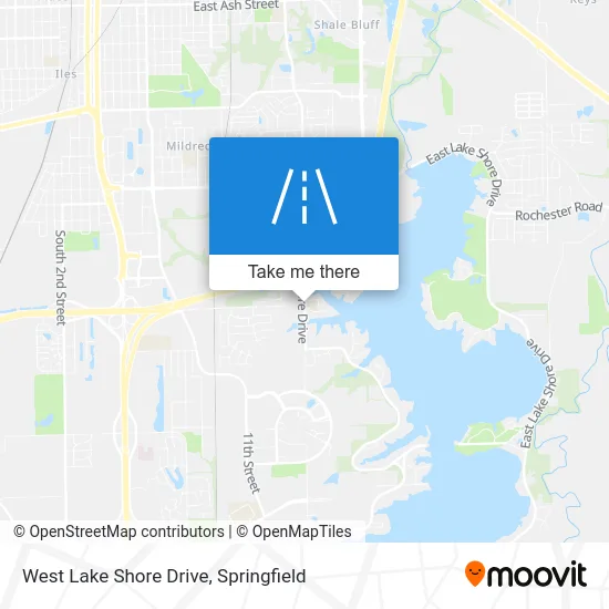 West Lake Shore Drive map