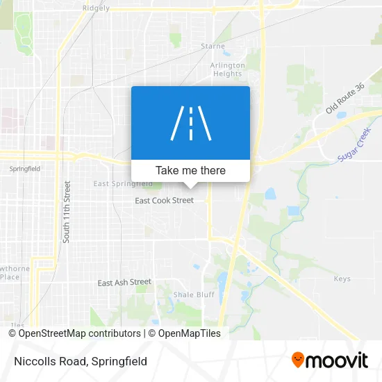 Niccolls Road map