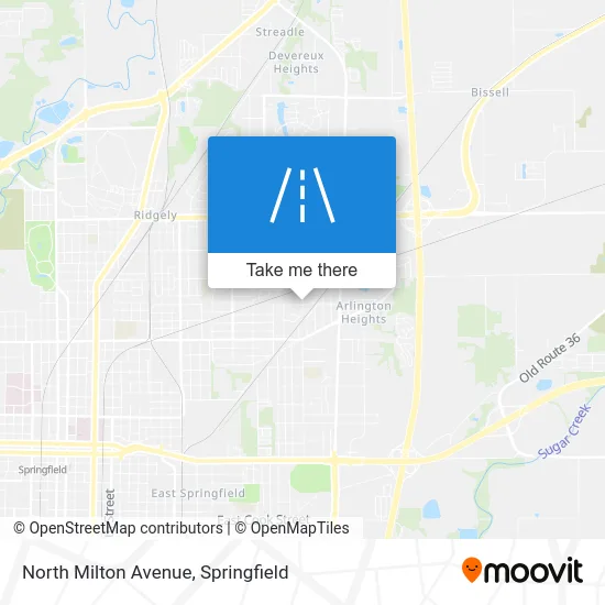 North Milton Avenue map