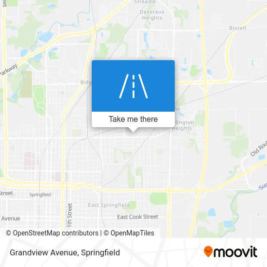Grandview Avenue map