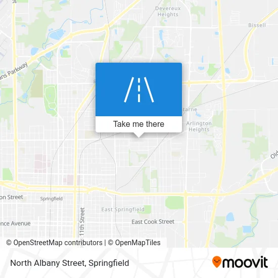 North Albany Street map