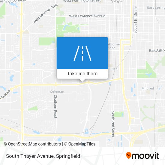 South Thayer Avenue map