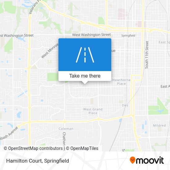 Mapa de Hamilton Court