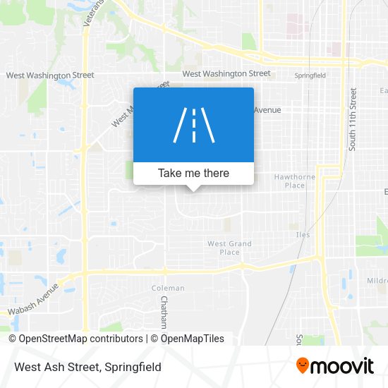 Mapa de West Ash Street