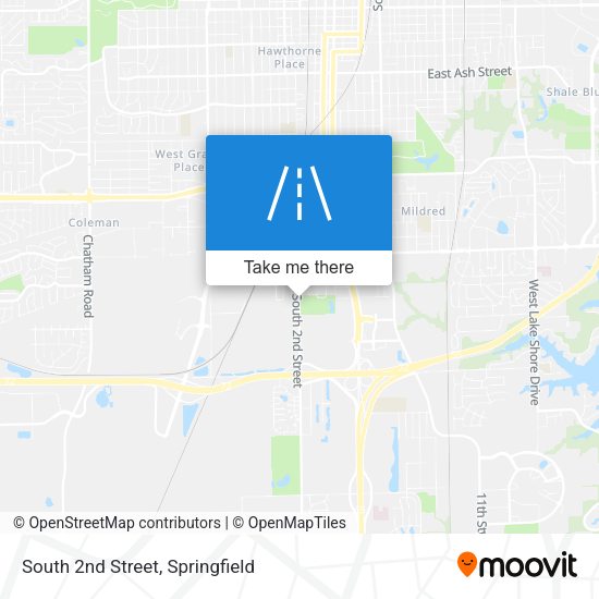 Mapa de South 2nd Street