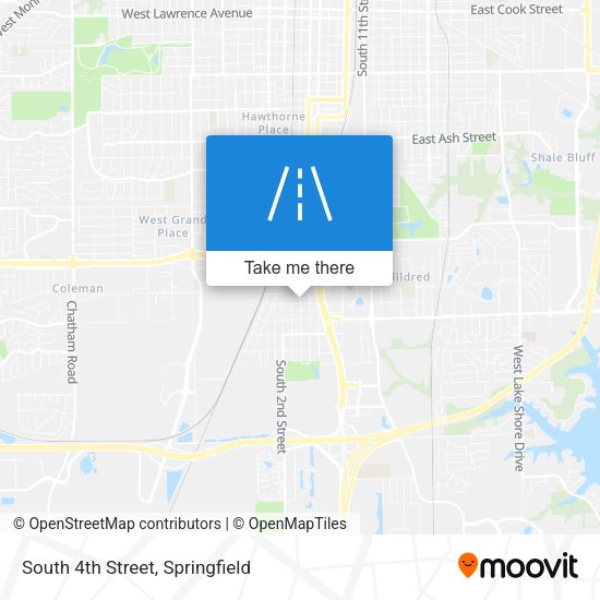 South 4th Street map