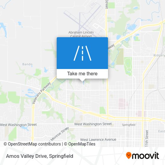 Amos Valley Drive map