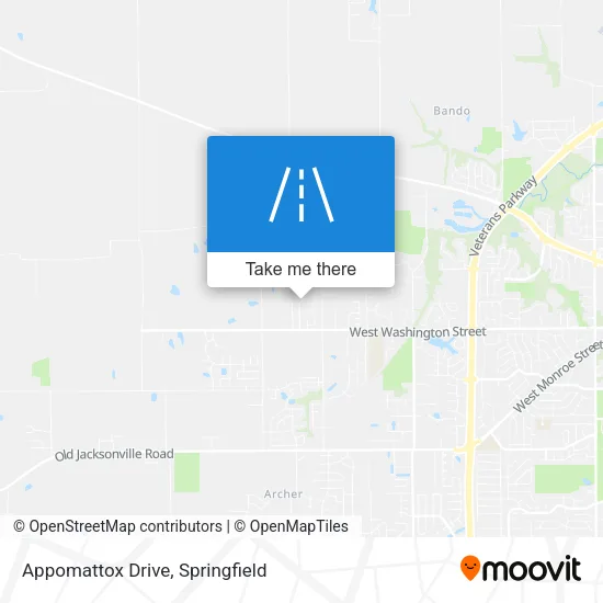 Appomattox Drive map
